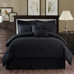 10 Piece Microfiber Bedding Comforter Sets with Shams - 430GSM Heavy weight Comforter Set