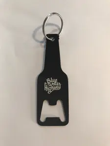 Black Bottle Opener Key Chain