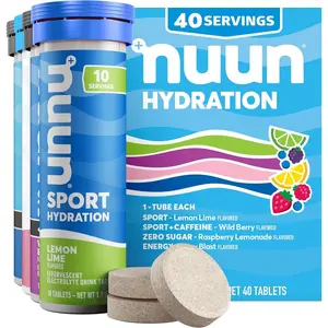 Hydration Electrolyte Tablets - Sodium, Potassium, Chloride, Calcium, Magnesium, 1g & 0g Sugar Drink Mix | Vegan, Gluten Free, Non-GMO | Complete Pack, Mixed Flavors, 4 Pack (40 Total Servings)