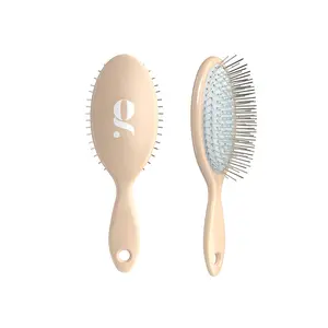 Glow Beauty The Mini Detangling Brush - Compact Salon-Quality Hair Brush with Drainage Hole & Keychain Hole for All Hair Types, Curly Hair Detangler Brush, Hair Styling Brush