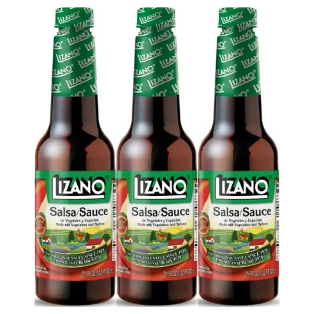 Lizano Original Flavor Chili Cooking Sauce - Vegetable, Spice & Garlic Blend for Meals, Dishes & Food, 21.1 fl oz Costa Rican Salsa