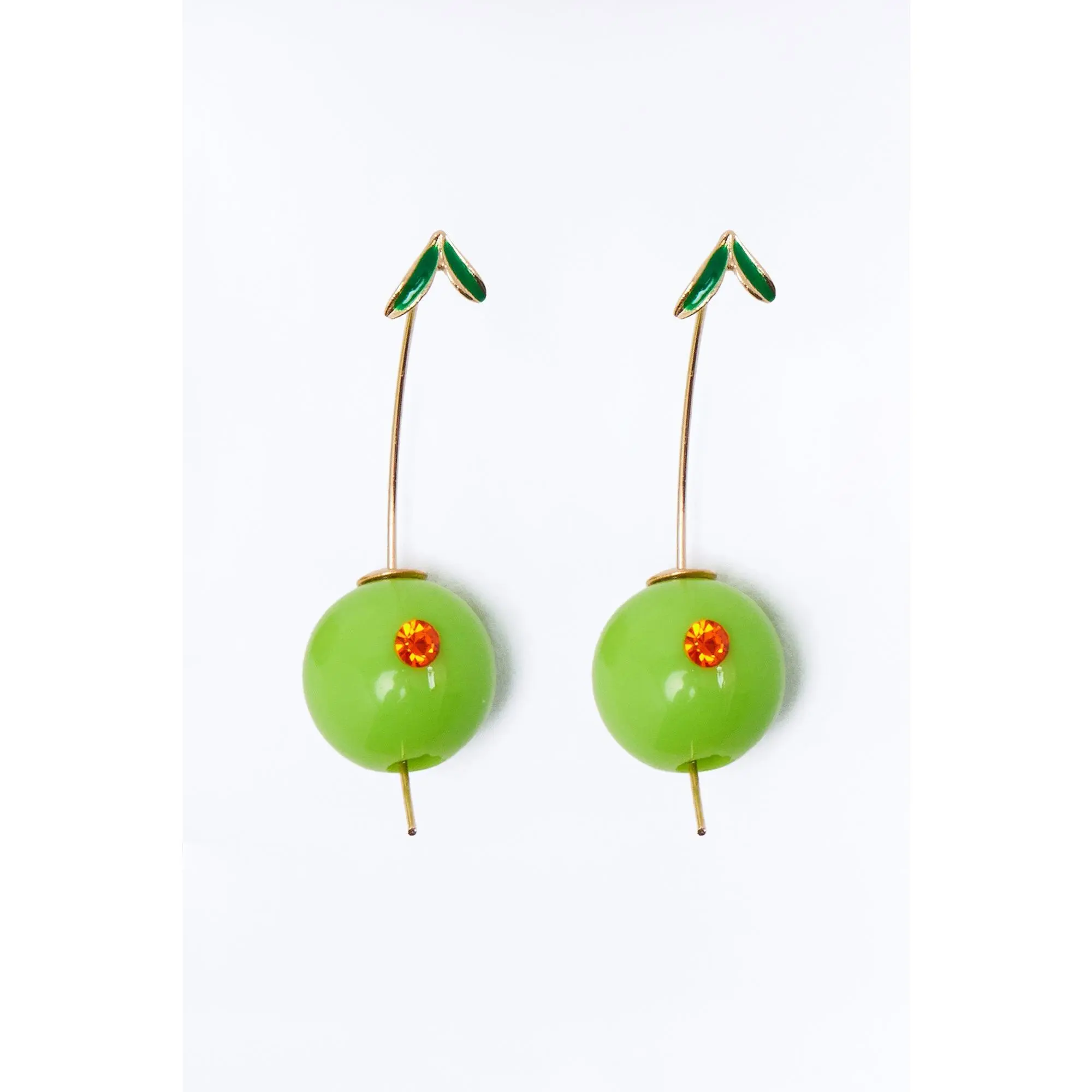 Olive You Drop Earrings - Olive