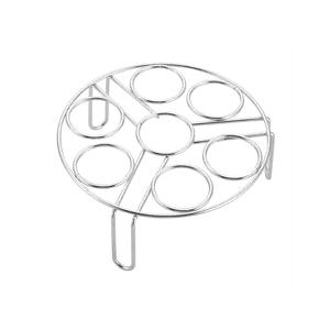 COOKER KING Stainless Steel Steamer Rack Trivet for Pots & Pans - Elevated Egg Steaming Stand, Heat-Resistant Kitchen Gadget, Fits 17.5cm Diameter Pots - Model KA81445