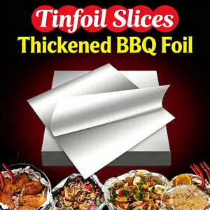 High Temperature Aluminum Foil Paper, Air Fryer BBQ Clam Cutting Sheet, Chicken Burger Baking Wrap, Corn Dog Sandwich Essential, Bakeware