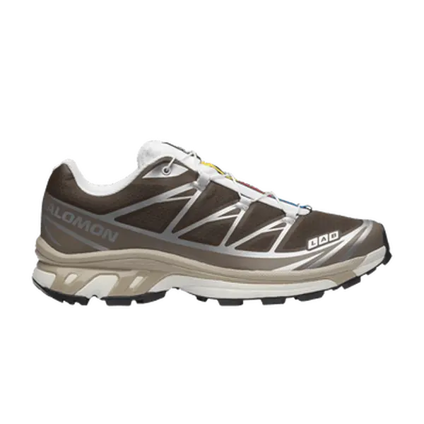 Salomon XT-6 Trail Running Shoes in Earth Brown Walnut, Comfortable and Durable Unisex Hiking Sneakers, Salomons