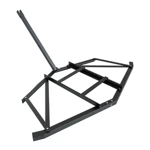 Heavy Duty Steel Drag Harrow for Lawn and Driveway - Adjustable Grader with Pin-Style Hitch & Dual Bars, Supports Up to 100 lbs - Ideal for Gravel Roads, Yard Leveling, Compatible with ATV, UTV, Garden and Utility Tractors Heavy Duty Steel Drag Harrow