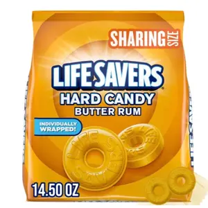 Life Savers Butter Rum Hard Candy Individually Wrapped, Sharing Size