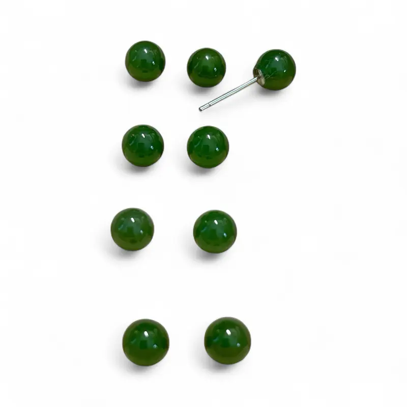 Stud Earrings | Natural Crystal | 6mm - 8mm Stud Earrings | Natural Crystal | 6mm - 8mm