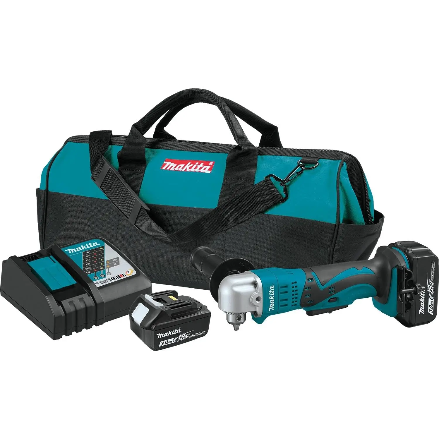 Makita (XAD01-R) 18V LXT® 3/8" Angle Drill Kit (3.0Ah) (Factory Reconditioned)