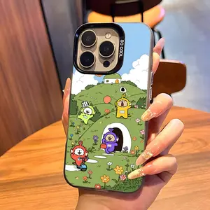 Cute T-Teletubbies-Es Phone Case For iPhone17 Air 16 15 14 Plus 13 12 11 Pro 7 8 XS Max XR silver black bumper case