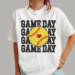 Game DaySoftball Shirt,Softball ,Softball Mama ,Softball Mom