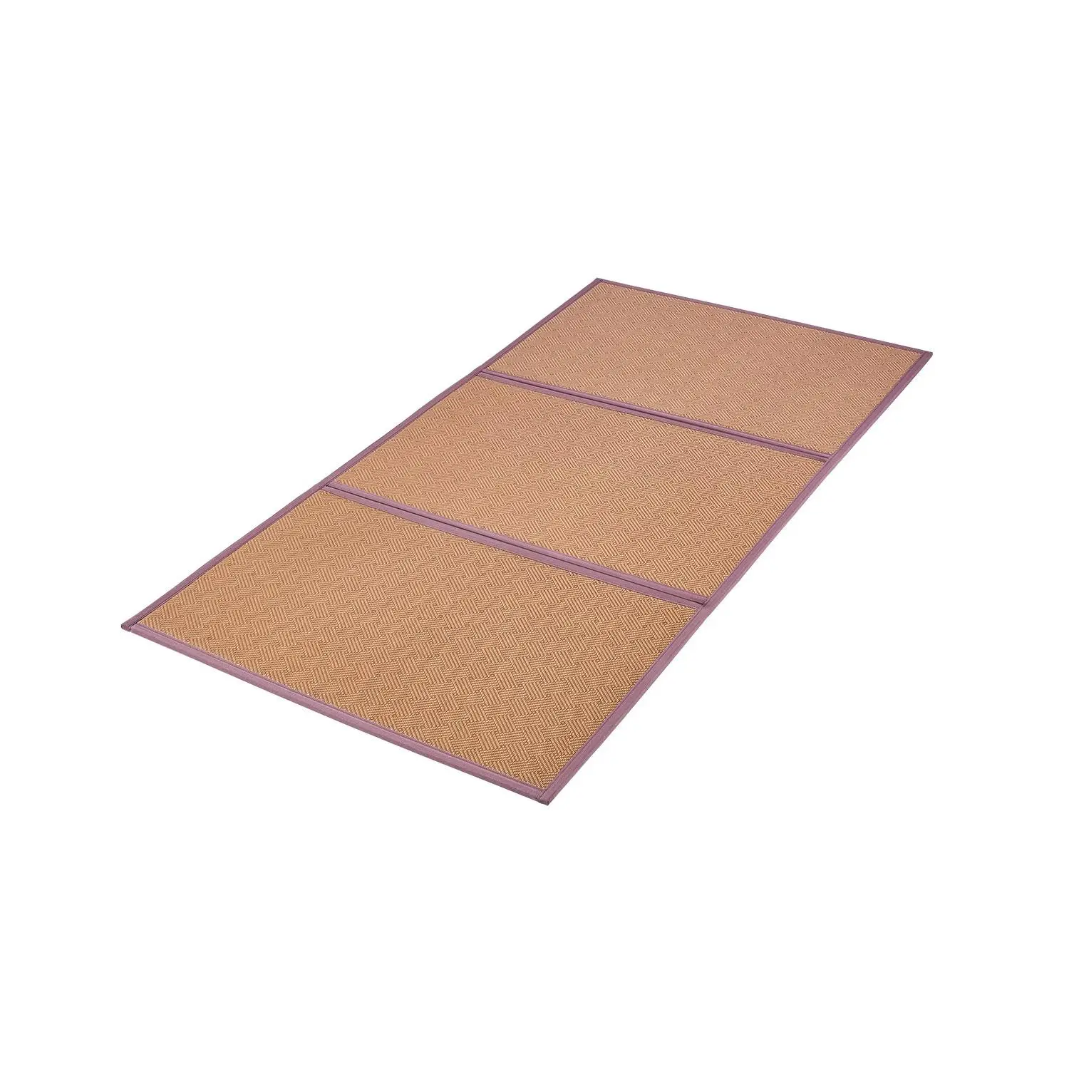 VEVOR Japanese Tatami Mat, 80x 39 in Foldable Handwoven Natural Rattan Tatami Mat, Non-Slip Easily Cleaned Japanese Tatami Floor Mat, Summer Breathable Sleeping Mat for Meditation Yoga Relaxation