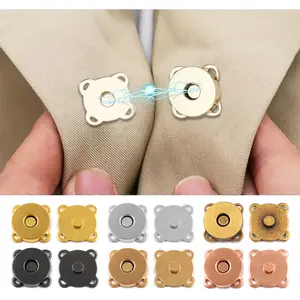 5Pairs Flower Magnetic Snap Fasteners, Sewing Accessories, Sewing Buttons Buckles - Easy to Install for Bags, Clothing, DIY & Leather Craft, Button Parts