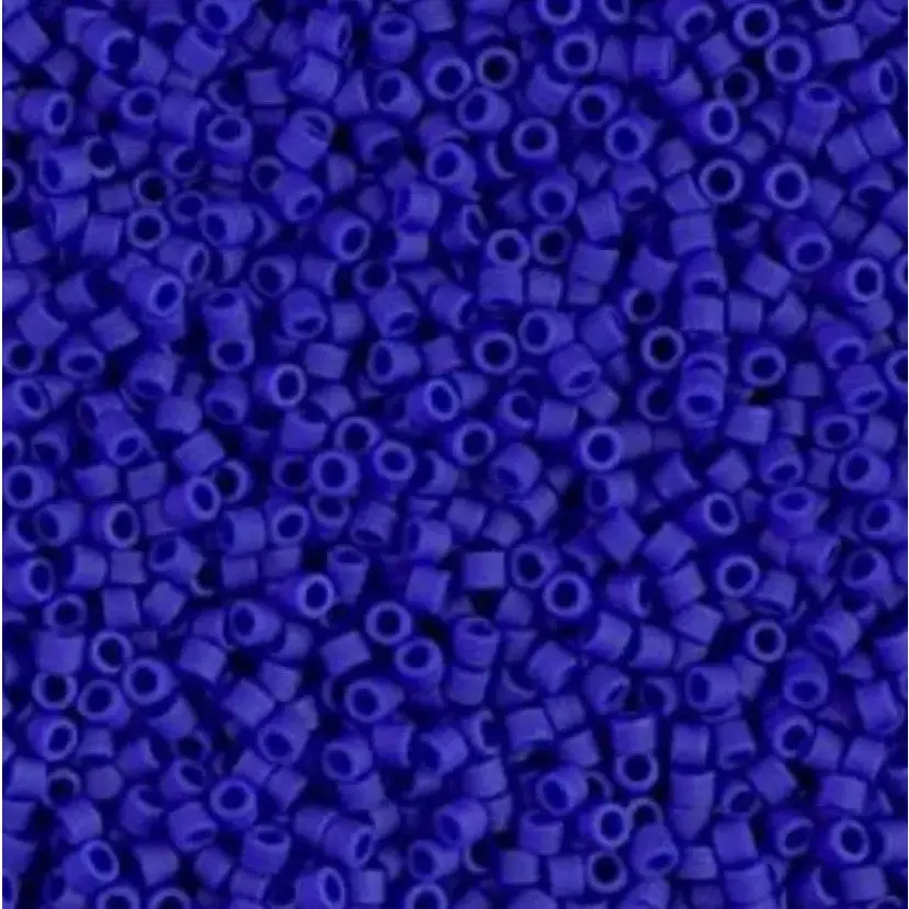 Cobalt Blue Opaque Matte 11/0 Delica Seed Beads || DB-0756