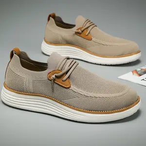 Men's Mesh Sneakers Oxfords Business Casual Walking ShoesTennis Comfortable, Lightweight Comfortable Sports Running Shoes，Knitted Mesh Breathable And Comfortable Platform Sneakers