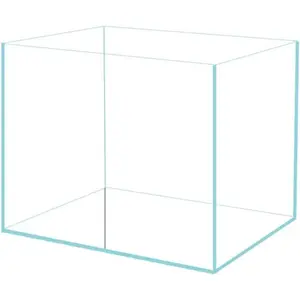 Small Nano Tall Rimless Glass Fish Tank 0.7 Gallon Betta Tank 5.9x4.3x5.1in 15x11x13cm