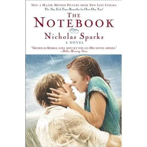 Used Fiction Book - The Notebook by Nicholas Sparks (1999 Warner Books Edition, Like-New Soft Cover, Heartfelt Romance, English Text, 0.71 lbs), Classic Film Tie-In Iconic Motion Picture, Gift for Lovers of Classic Love Stories