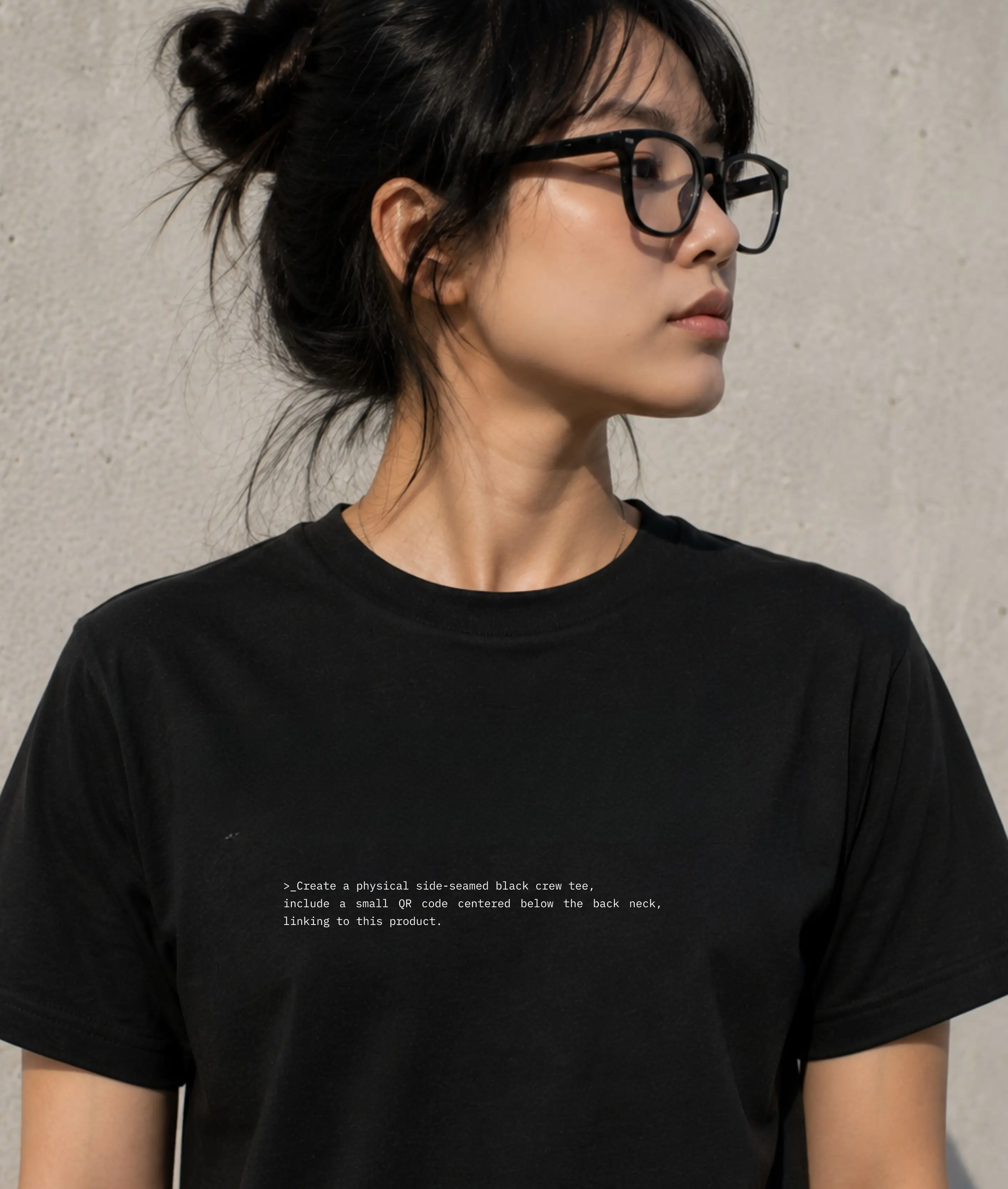 Prompt Leaked Collection, Soft Cotton Tech T-Shirt, Cotton Crew Tee