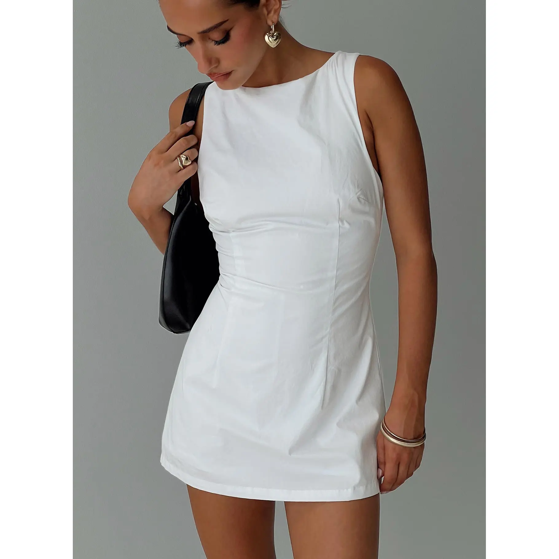 Yumiko Romper White