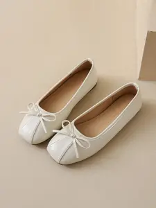 Women's New Mary Jane Flat Shoes, Bowknot Design Flats, French Style Casual Trendy D'orsay Flats, All-Season Comfortable Footwear for Ladies, Slip On Flats, Fashion Flat Shoes