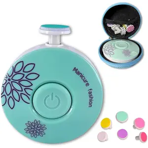 Electric Baby Nail Trimmer & Baby Nail File, Safe and Quiet Baby Nail Clippers with 6 Grinding Heads, Baby Nail Grooming Kit  Newborn, Infant, Toddler & Adult.