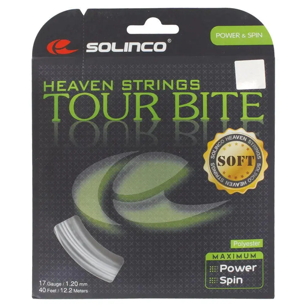 Tour Bite Soft Tennis String, Light Silver, Tennis Grip Accessory for Outdoor Ball Sports, Game, Racket Grip, Sports Rackets, Unisex