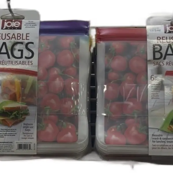 Joie Reusable Sandwich Bags for Lunch & Snacks - 2 Pack - Perfect for Sandwiches, Desserts, and More - Keep Items Fresh - Ideal for Work, School, and Picnics Containers Kitchen Utensils