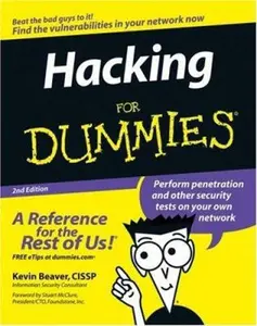 USED-Hacking For Dummies by Kevin Beaver (Paperback)