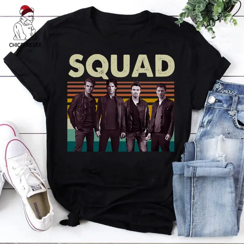 Official Damon Vampire Diaries Squad Vintage T-Shirt, Vampire Diaries Shirt, For Vampire Diaries Shirt, Vampire Diaries Movie Shirt
