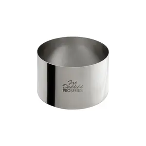 Fat Daddio's SSRD-3175 Stainless Steel Round Cake & Pastry Ring, 3 x 1.75 inch