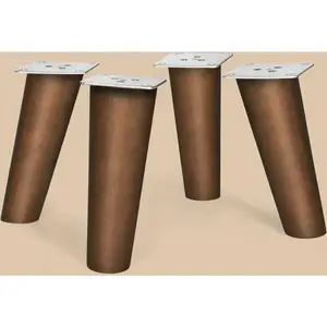 6 Inch Angled Furniture Legs - Slanted Sofa Replacement Supports - Sturdy Wooden Couch Legs for Dresser, Cabinet - Easy Installation - Durable Bench Supports for Futon glass door lock window screen ratchet  strap tape  adhesive mount tape