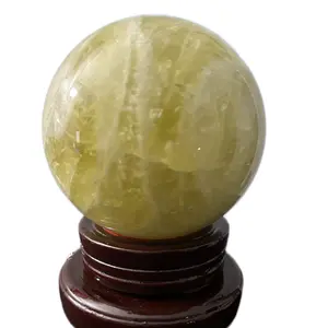Large crystal citrine sphere with holder  , high quality