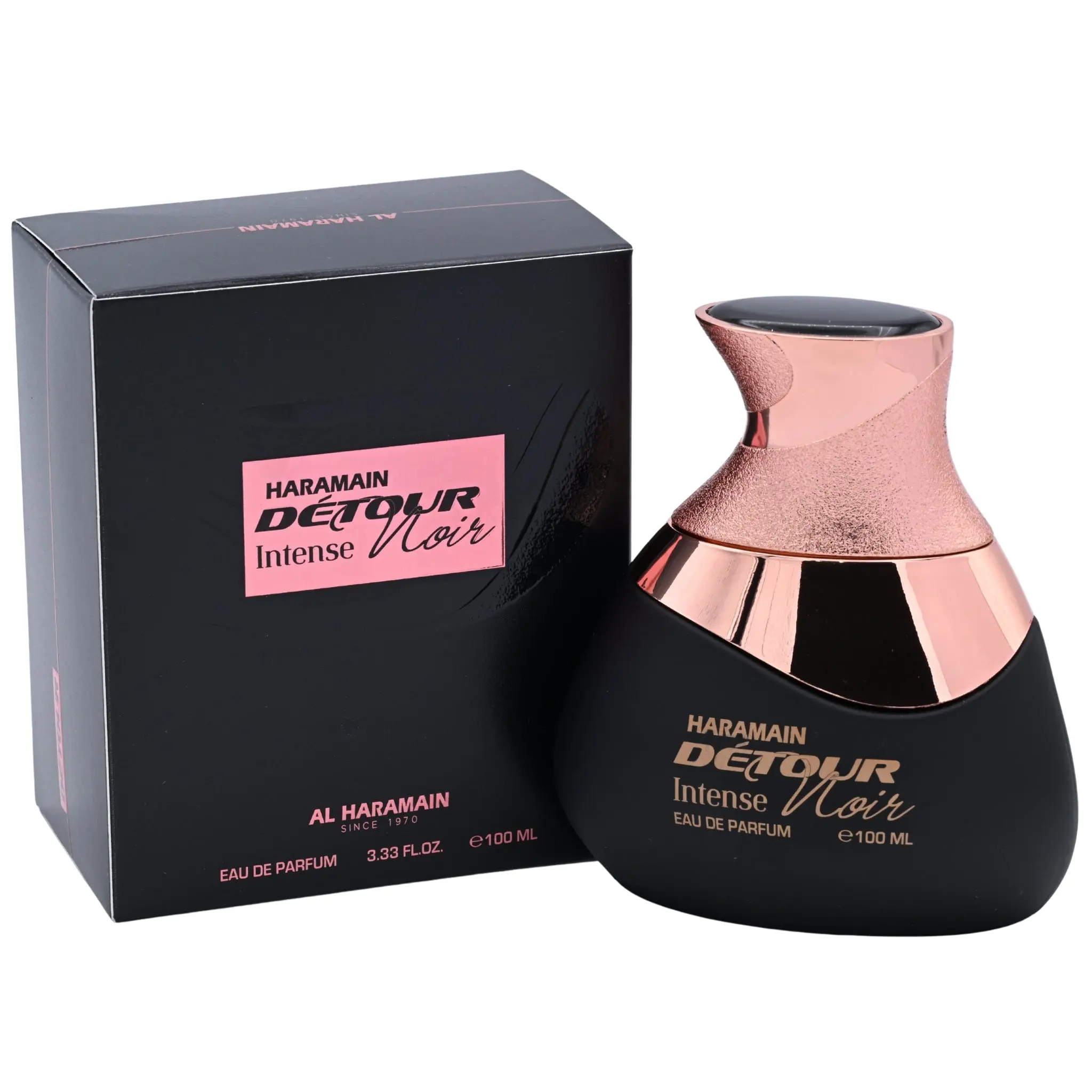 Al Haramain Detour Noir Intense Eau de Parfum Spray Unisex 3.4 oz (100 ml) New in Box