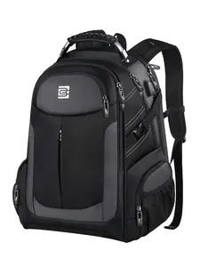 1 Backpack, Anti-Theft Backpack, Men's and Women's Double Shoulder Bag, Large Capacity Travel Bag, Suitable for 16-inch Laptop, With USB Charging Port, Water-Resistant Outdoor Hiking Bag, Student Schoolbag