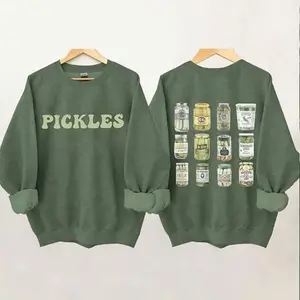 Pickle Jars Sweatshirt, Pickles Print Sweatshirt, Canning Season Pick Lovers Shirt, Jarred Pickles Jumper, Pickle Jar Crewneck Sweatshirt