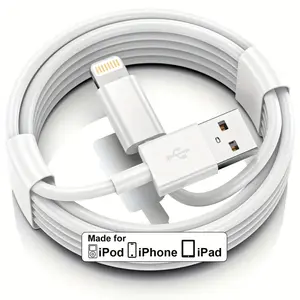 Lightning Data Cable for iPhone & iPad, 1m/2m USB Charging Line Compatible with iPhone 14/13/12 Series, Durable Original Design
