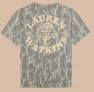 Lauren Watkins Camo T-shirts Crewneck Fabric