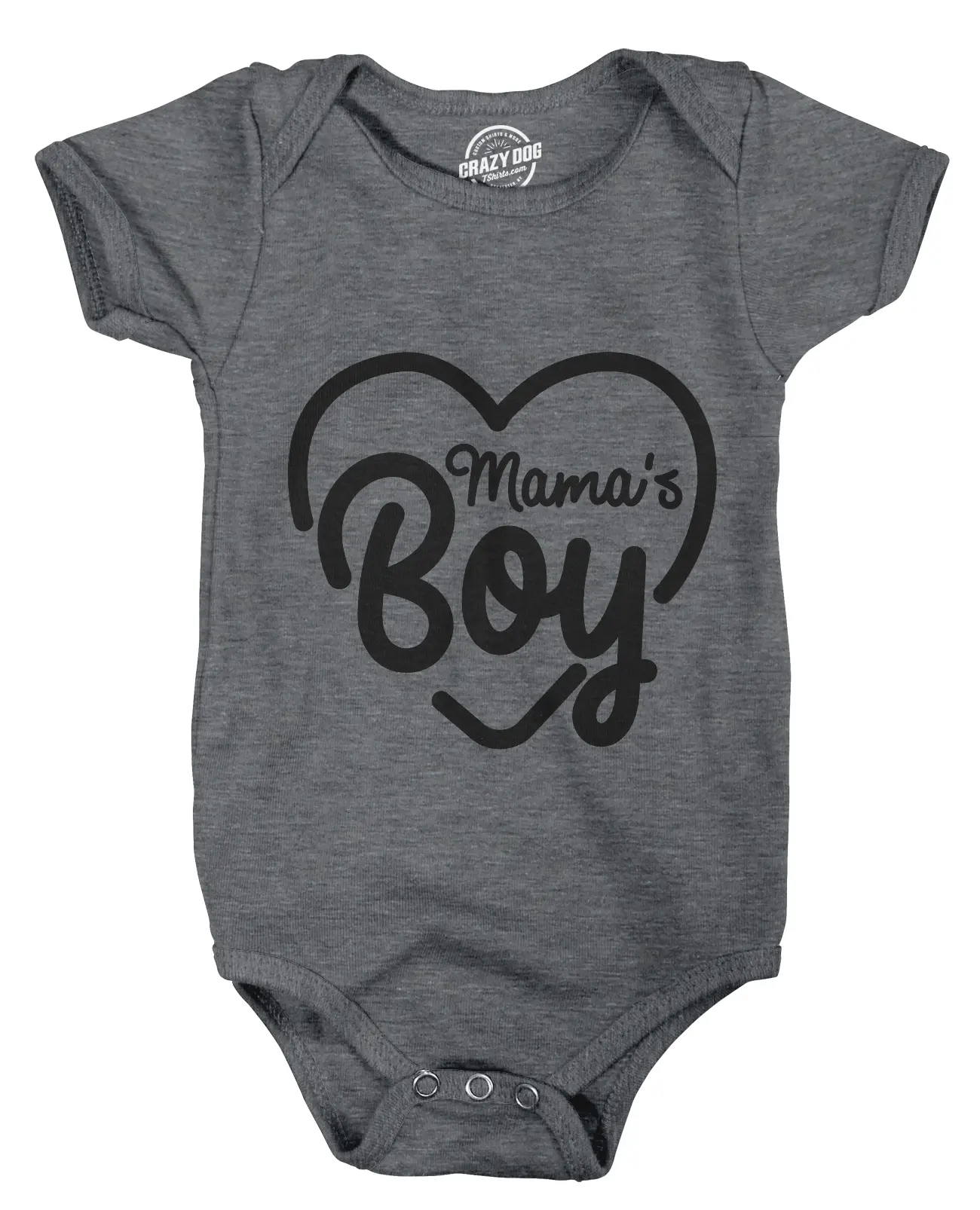 Creeper Mamas Boy Cute Funny Sarcastic Shower Baby Shirt Gift for Newborn Son Funny Baby Onesies Mother's Day Clothes for Baby Novelty Onesie Light Grey