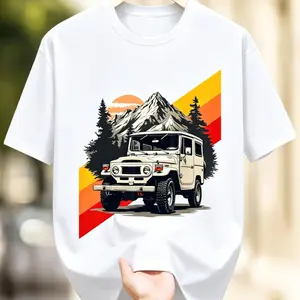 Vintage Off Road Adventure Shirt Mountain Camping Graphic Tee Retro Outdoor Vehicle Tshirt Casual Short Sleeve Hiking Travel Top for Men Women Wilderness Explorer Graphic Tee Trendy Unisex Summer Streetwear Fashion Apparel Wear