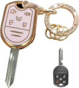 for Ford Key Fob Cover Protective Holder Fit for Ford F150 F250 F350 Expedition Explorer Lincoln MKX Navigator