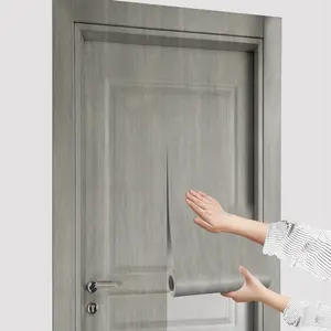Self-Adhesive Wood Grain Door Sticker, Removable Wall Decal for Bedroom & TV Background, 38.5 Cm X 200cm, Set of 2 Pieces