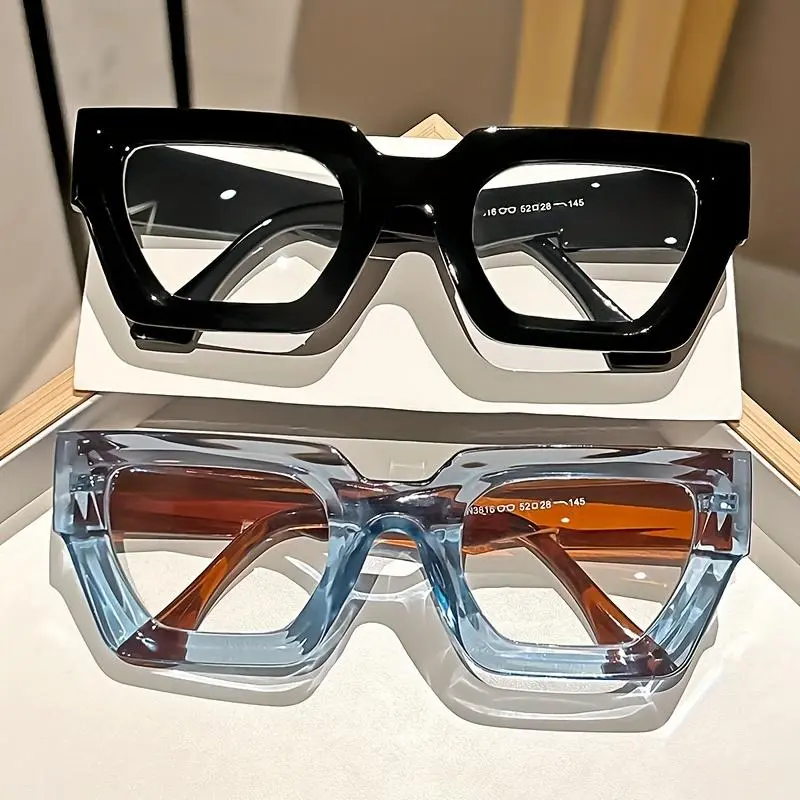 3 Pcs Y2K Oversized Leopard Print Blue Light Glasses, Clear Lens Sports Eyewear, Fashion Decorative Computer Glasses for Casual Daily Wear, Casual Sports Eyewear