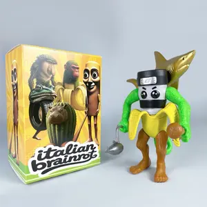 Italian Brainrot toys, Sahur &Cappuccino Assassino set, Collectible Poseable Character Models Featuring Absurdist Italian Design, Italian Collectible for Meme Fans, Desk & Shelf Decor, Desk Ornament, Action Figures, Gift for Kids & Adults