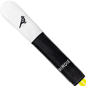 Exquisite Birdie Embroidered Golf Alignment Stick Cover, Comfortable PU Protector, Durable Sleeve, Universal Training Accessory for Men & Women