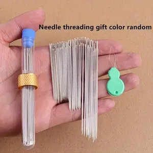 40pcs Big Hole Big Eye Needle Household Sewing Needle Sewing Quilt Special Long Thick Needle Old Man Handmade Steel Needle Hand Sewing Needle Sewing Tools