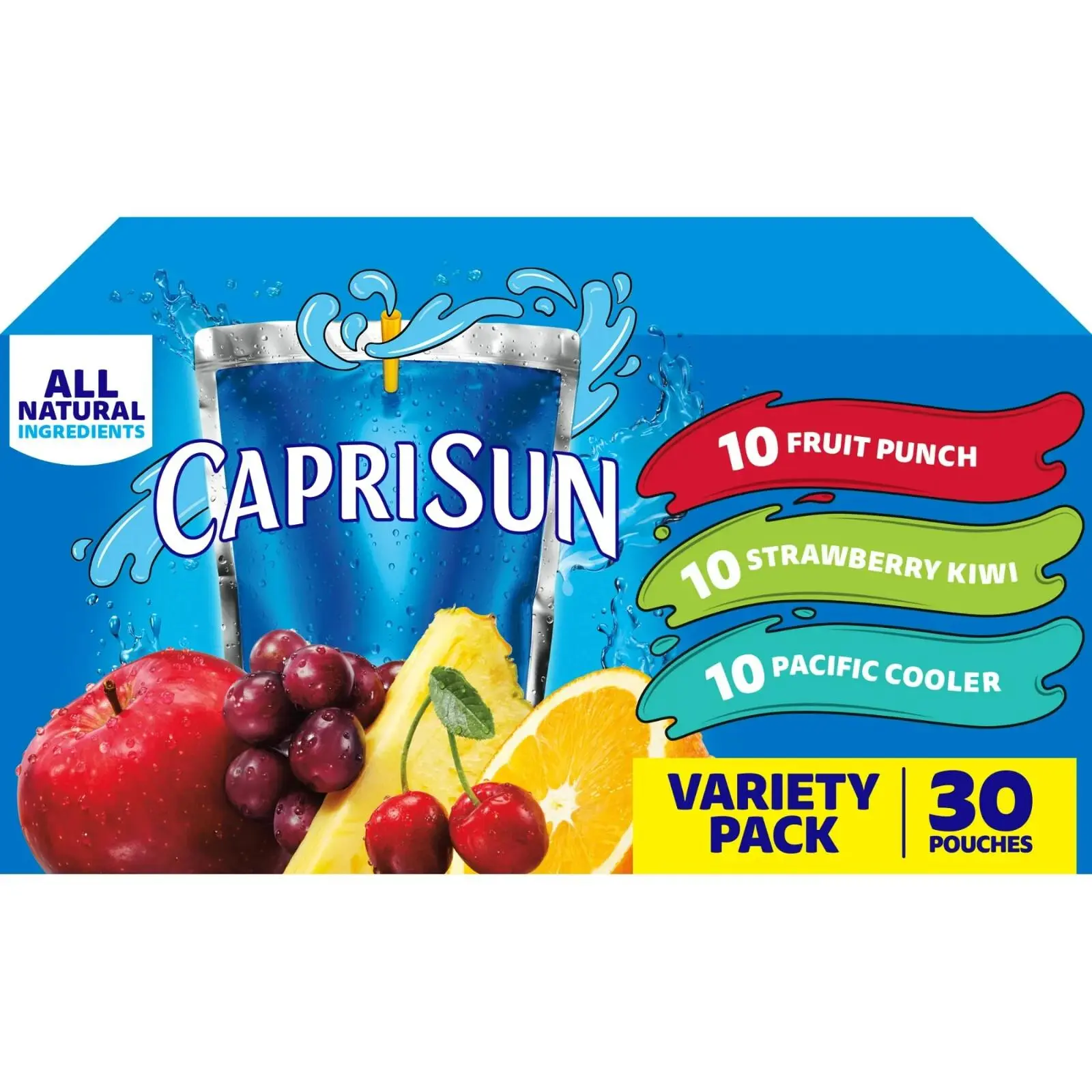 Capri Sun Fruit Punch Juice Box Pouches, 30 ct Box, 6 fl oz Pouches