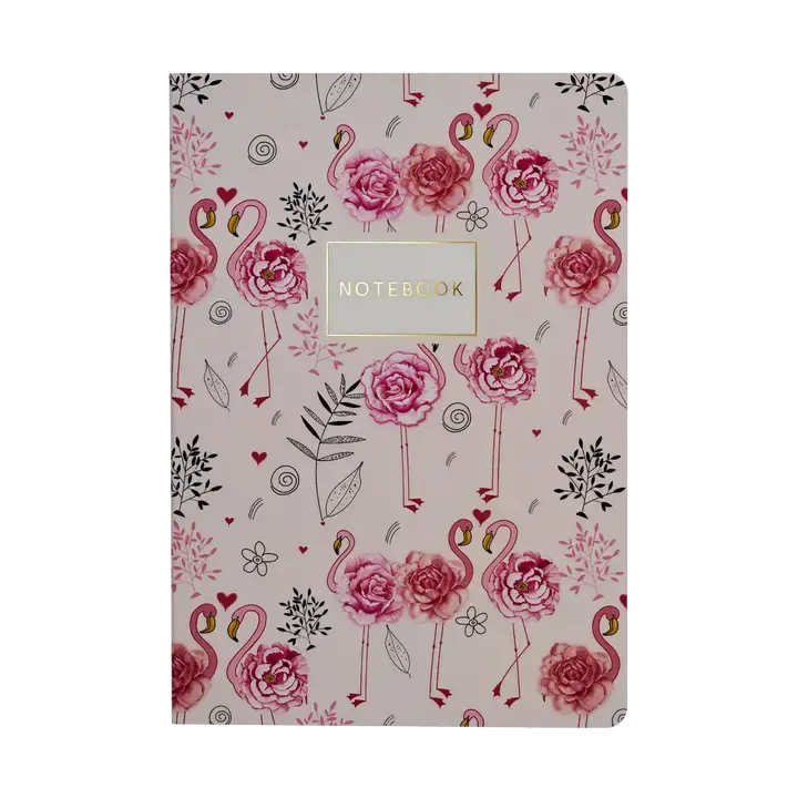 BV by Bruno Visconti A5 Notebook - Pink Flamingos