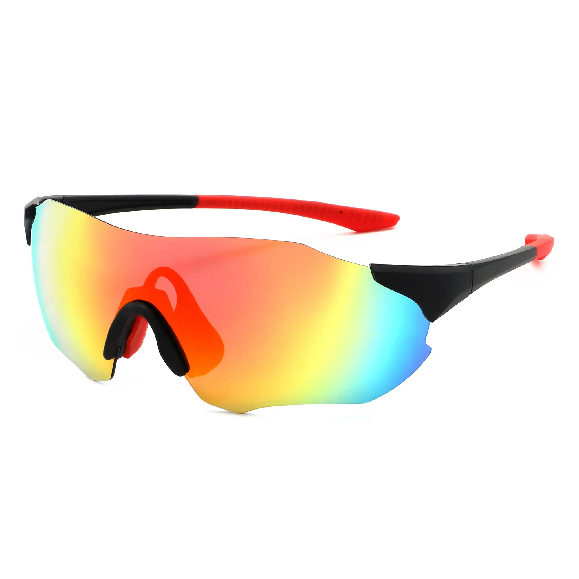 TUKOOL Polarized Sports Sunglasses Men Women - 19g Frameless TR90 Cycling Glasses, HD Anti-Glare UV400 Lenses for Fishing Running Golf