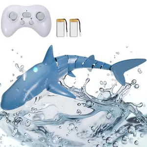 【Summervibes】VEVOR Remote Control Shark Toy 2.4 GHz High Speed RC Boat for Kids Adults Gift