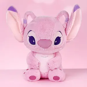[New Year's gift] MINISO Disney Stitch Series - Basic Sitting Plush - Angie No.18, beautifully designed, pink and cute style, the perfect gift for girls  075